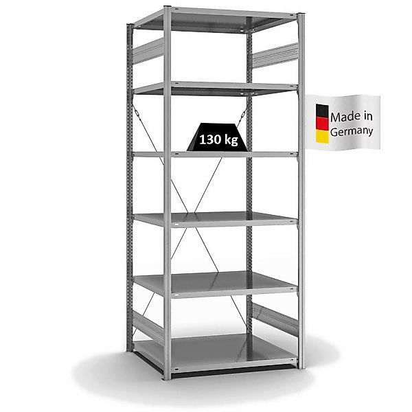 PROREGAL Fachbodenregal Stecksystem T-Profil Light-Duty Grundregal HxBxT 25 günstig online kaufen