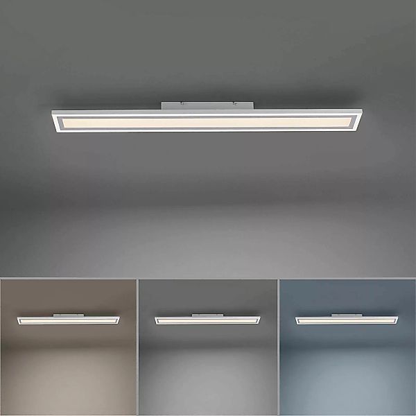 Just Light. LED-Deckenleuchte Edging Weiß 100 cm x 11,8 cm günstig online kaufen