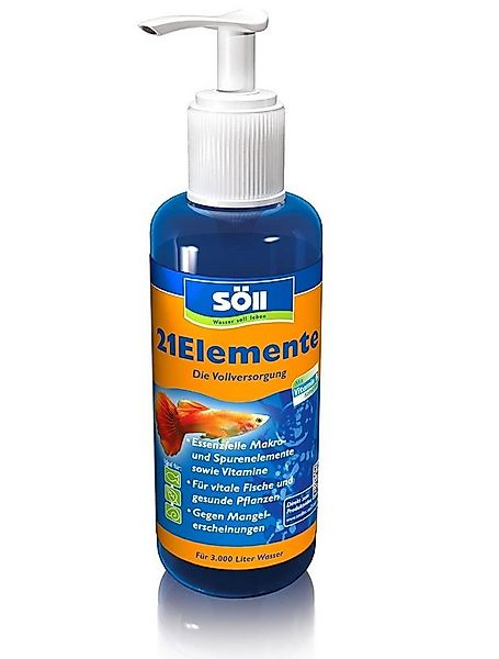 SÖLL Aquarien-Substrat Söll Pflanzendünger 21 Elemente 250 ml für 3000 Lite günstig online kaufen