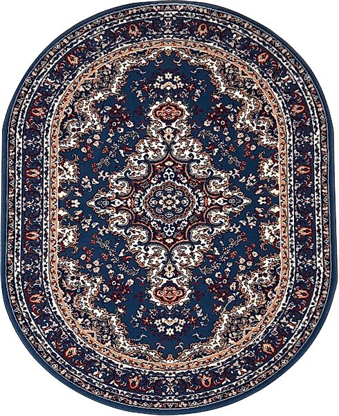 my home Teppich »Oriental, Made in Belgium«, oval, 7 mm Höhe, Orient-Optik, günstig online kaufen