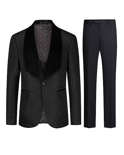 Allthemen Smoking (3 tlg) eleganter Herrenanzug Slim Fit Anzüge mit einem K günstig online kaufen