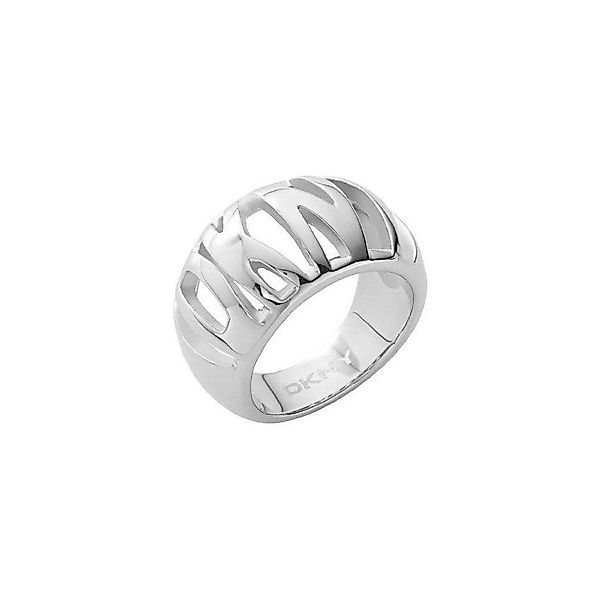 DKNY Fingerring Damen, aus Edelstahl, Silber, günstig online kaufen