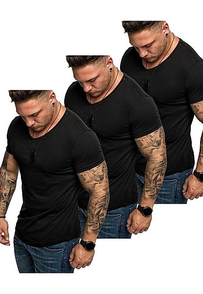 Amaci&Sons T-Shirt 3. BELLEVUE 3er-Pack T-Shirts (3er-Pack) Herren Basic Ov günstig online kaufen