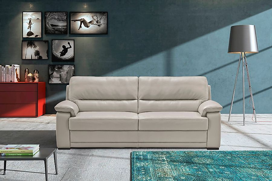 Egoitaliano 2,5-Sitzer "Doris, modernes Designersofa, Ledersofa mit erstkla günstig online kaufen