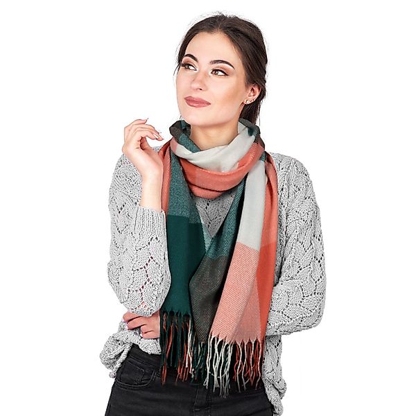 TAN.TOMI Modeschal Damen Karierter Schal Frühlingsschal günstig online kaufen