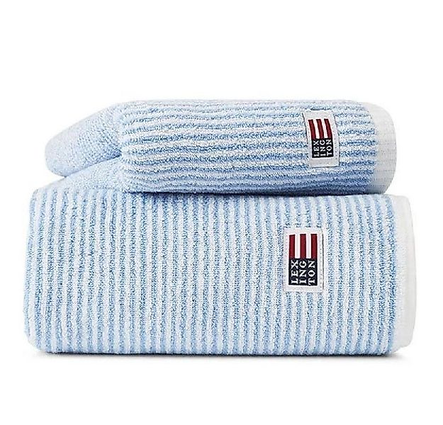 Lexington Badetücher Handtuch Orignal Weiß Blau gestreift (30x50cm) günstig online kaufen