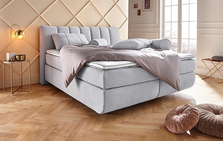 Leonique Boxspringbett "Océane", Bodenfrei- wirkt freischwebend, verschiede günstig online kaufen