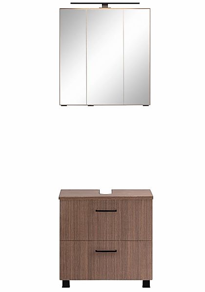 welltime Badmöbel-Set ""Trento", Badezimmer-Set, Waschbeckenunterschrank, S günstig online kaufen