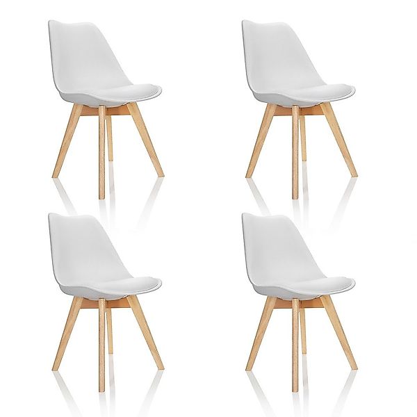 hjh OFFICE Schalenstuhl Schalenstuhl 4er Pack günstig online kaufen