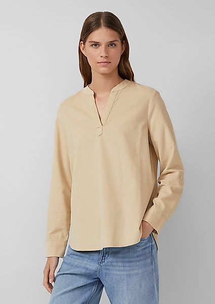 s.Oliver Langarmbluse Feincord-Bluse mit Turn-up und günstig online kaufen