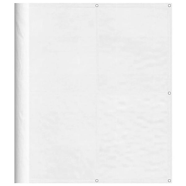 vidaXL Balkon-Sichtschutz Weiß 120x700 cm 100 % Polyester-Oxford 4000102 günstig online kaufen