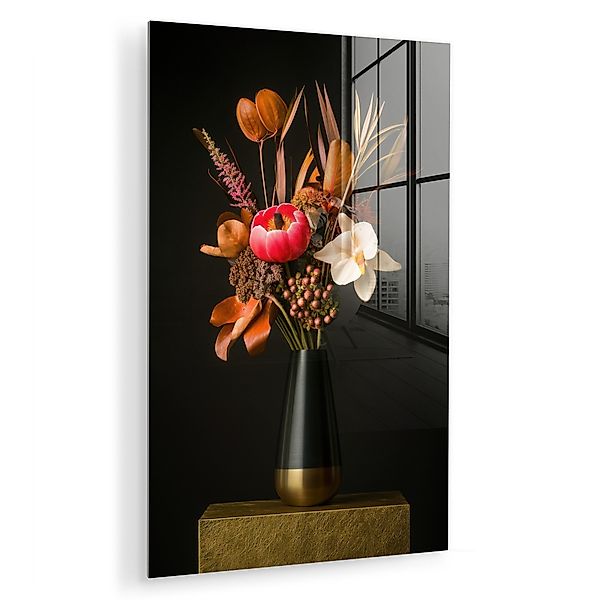MuchoWow Acrylglasbild Blumenstrauß - Orange - günstig online kaufen