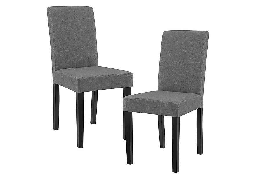 en.casa Esszimmerstuhl (Set, 2 St), »Hamburg« Polsterstuhl Textil Holzbeine günstig online kaufen