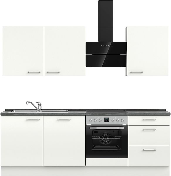 nobilia Küchenzeile ""Laser II", Ausrichtung wählbar, Breite 240 cm" vormon günstig online kaufen