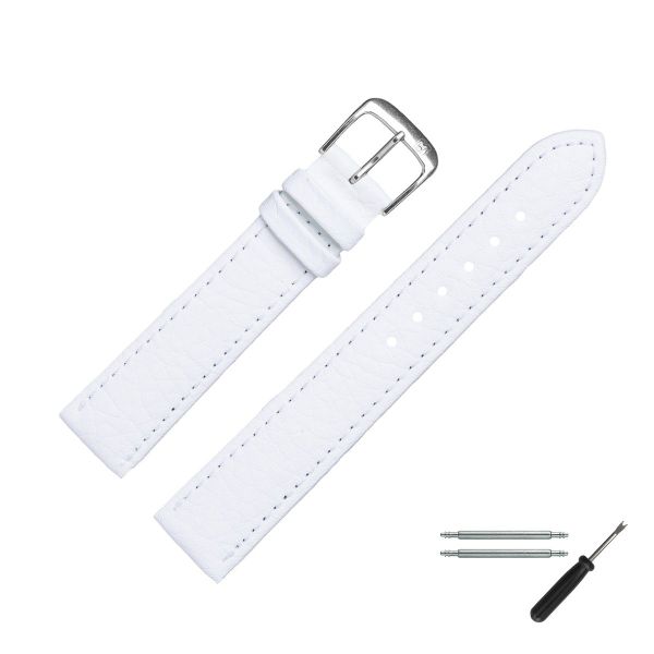 MARBURGER Uhrenarmband 20mm Kunststoff Vegan Weiss günstig online kaufen