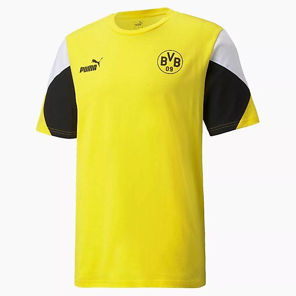 PUMA BVB FtblCulture Fußball-T-Shirt für Herren | Mit Aucun | Gelb/Schwarz günstig online kaufen