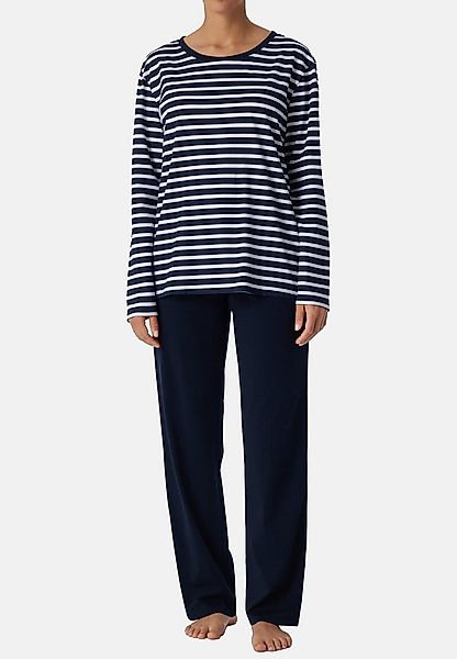 Schiesser Pyjama Casual Essentials (Set, 2 tlg) Schlafanzug - Baumwolle - A günstig online kaufen