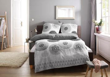 my home Bettwäsche "Tesso in Gr. 135x200, 155x220 oder 200x200 cm" 2 Stk. t günstig online kaufen