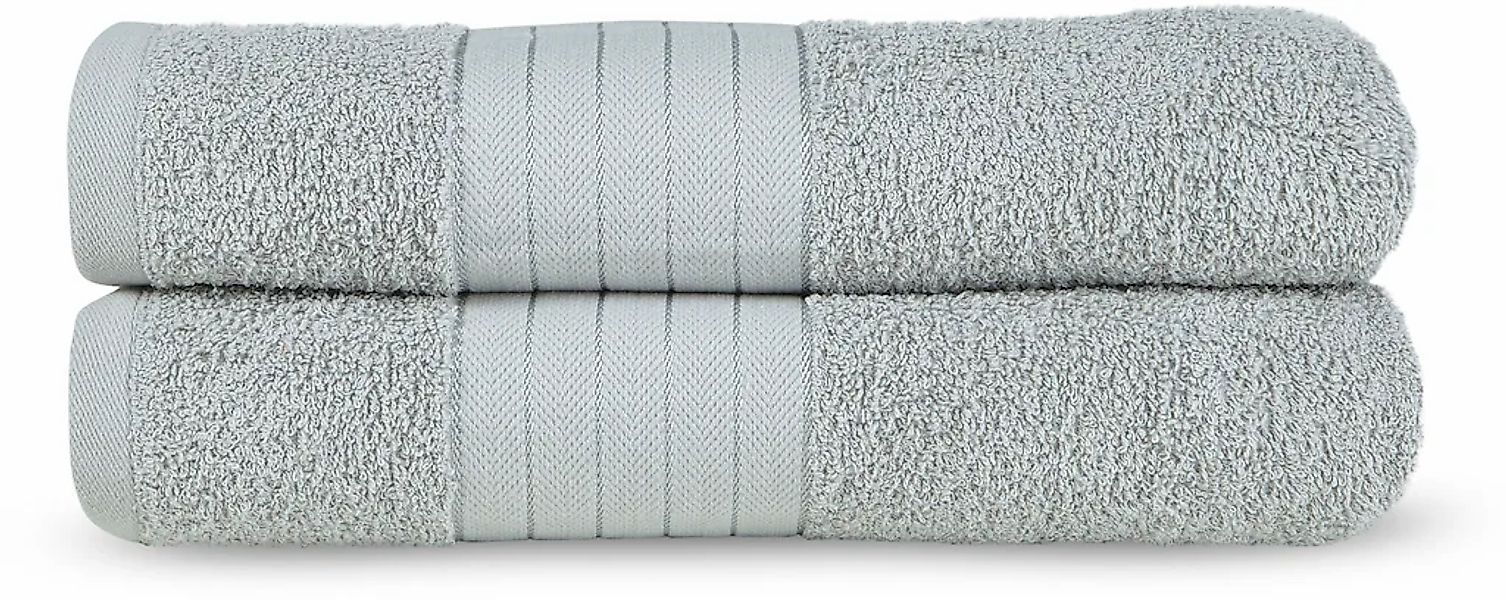 Emotion Badetücher "Uni" Baumwolle,Walkfrottee, Bordüre, 500 GSM, Einfarbig günstig online kaufen