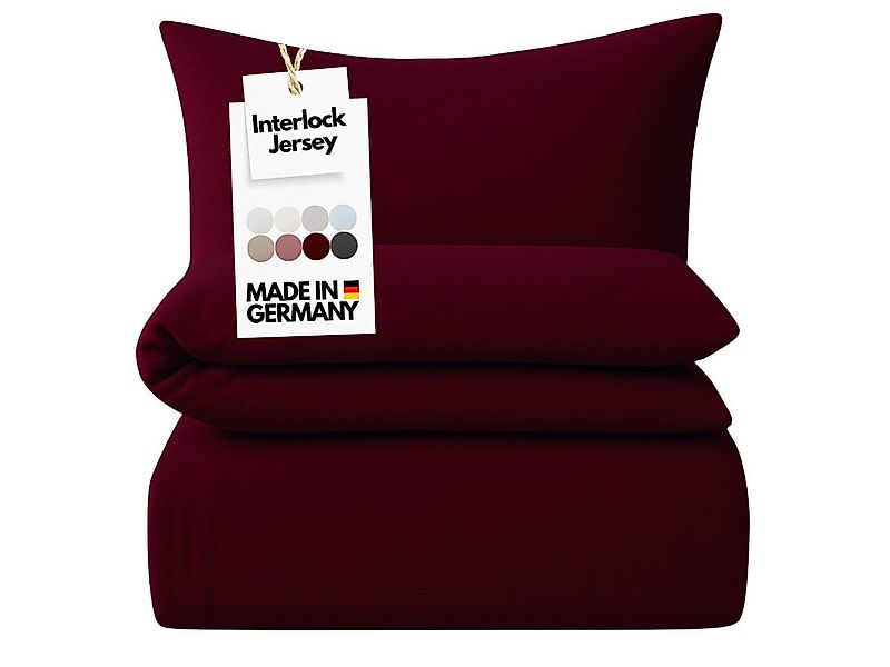 Carpe Sonno Bettwäsche Jersey 135x200 155x220 Bettbezug Einfarbig Baumwolle günstig online kaufen