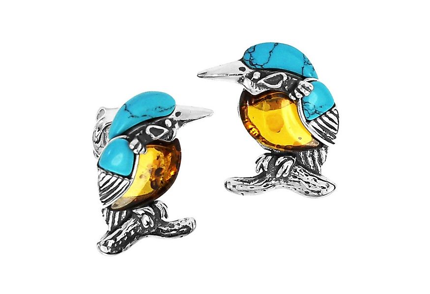 OSTSEE-SCHMUCK Paar Ohrstecker Ostsee-Schmuck Ohrstecker Vogel Ohrstecker V günstig online kaufen