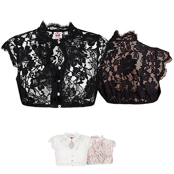 Spieth & Wensky Dirndlbluse Dirndlbluse - GRIMALDI - schwarz, weiß günstig online kaufen