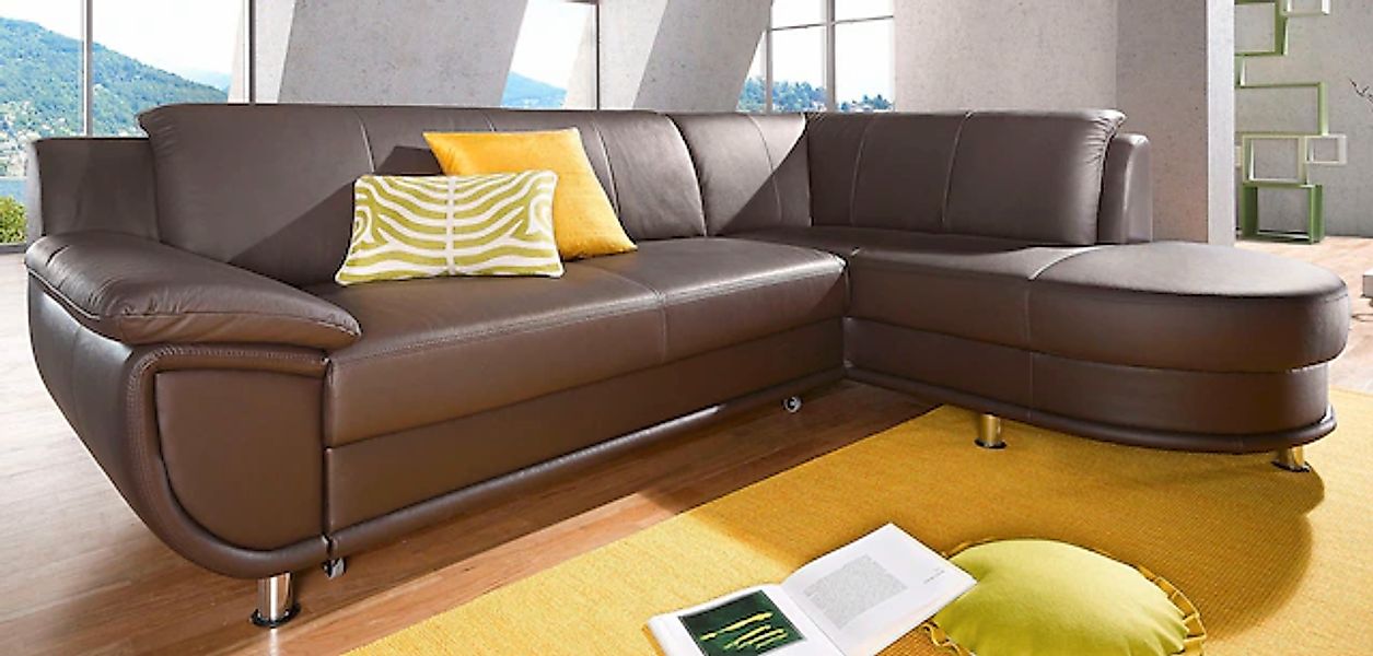 TRENDMANUFAKTUR Ecksofa "Rondo, zeitlos und elegant, bequem, L-Form" wahlwe günstig online kaufen