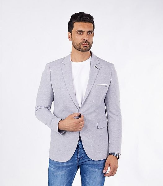 Denim Distriqt Jerseysakko Sportliches Herren SLIM FIT Jersey Sakko mit Str günstig online kaufen