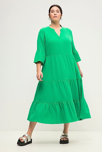 Studio Untold Maxikleid Maxikleid A-Line Musselin günstig online kaufen