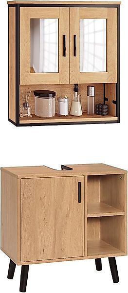 EUGAD Badmöbel-Set, (2-St), Unterschrank mit Tür günstig online kaufen