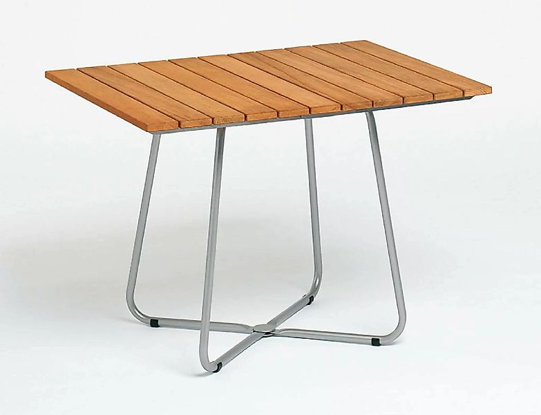 Balkontisch klappbar 100x70 cm mit Teak-Belattung "Balcony" günstig online kaufen
