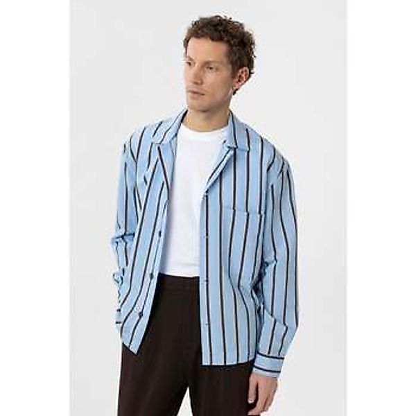 Antioch  Hemdbluse Frederico Striped Lapel Collar Long Sleeve Shirt günstig online kaufen