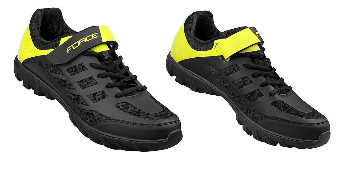FORCE FORCE Fahrradschuhe GO2 schwarz-fluo Fahrradschuh günstig online kaufen