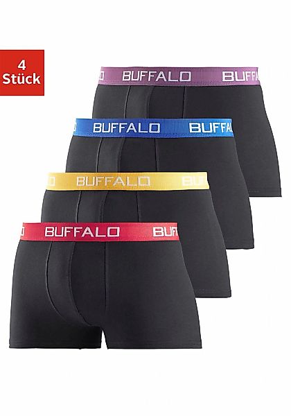 Buffalo Boxer "Boxershorts für Herren", 4 Stk. aus Baumwoll-Mix günstig online kaufen