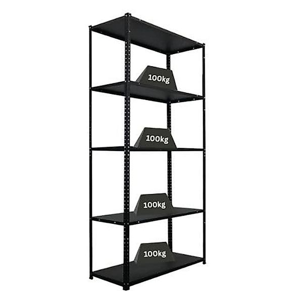 PROREGAL Schraubregal Haldor HxBxT 180x90x40cm  5 Stahlplatten-Ebenen Fachl günstig online kaufen