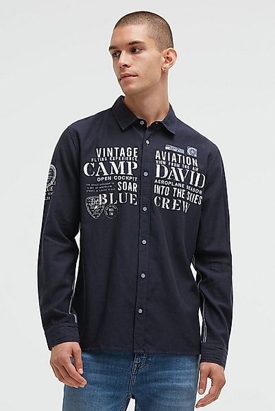 CAMP DAVID Langarmhemd aus Baumwolle günstig online kaufen