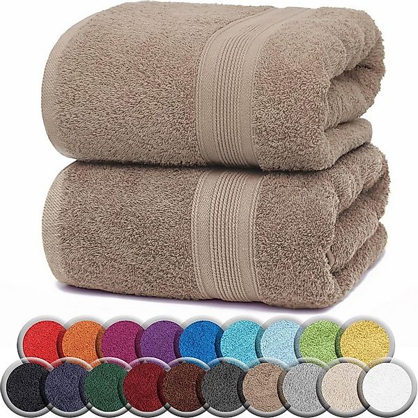 NatureMark Saunatuch Frottier Saunatücher 80x200cm, 100% Baumwolle (2-St), günstig online kaufen