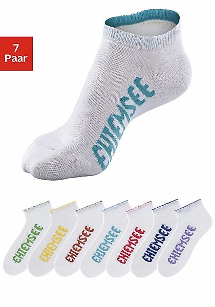 Chiemsee Sneakersocken Packung, 7 Paar tlg. mit farbigen Logos günstig online kaufen