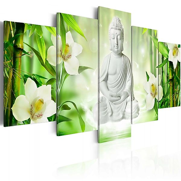 Wandbild - Buddha and jasmine günstig online kaufen