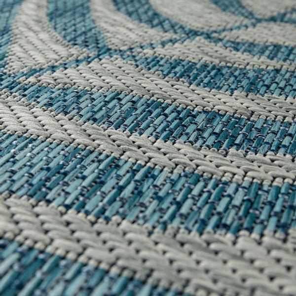 Paco Home Teppich "Kuba 123" rechteckig 4 mm Höhe Flachgewebe, Motiv Blätte günstig online kaufen