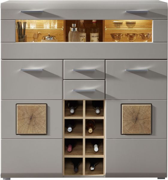 Innostyle Barschrank "FUN PLUS II" 2 Holztüren, 19 Fächer, 1 Klappe, Softcl günstig online kaufen