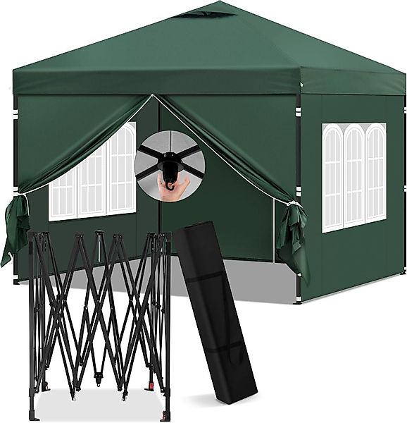 EUGAD Pavillon, mit 4 Seitenteilen, 3x3 günstig online kaufen