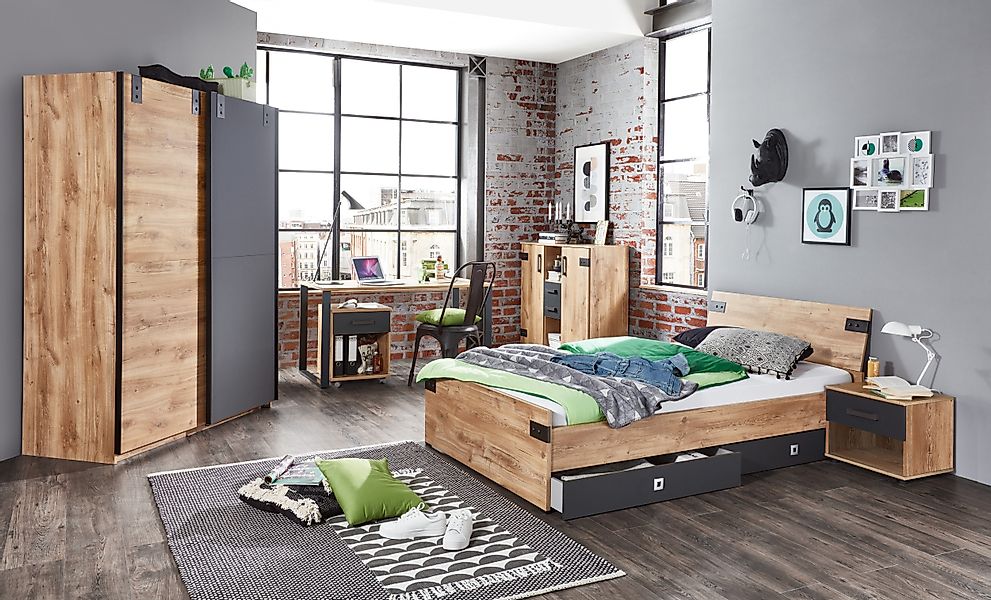 möbel-direkt.de Jugendzimmer-Set Liverpool, (Komplett Set, 7-tlg., günstig online kaufen