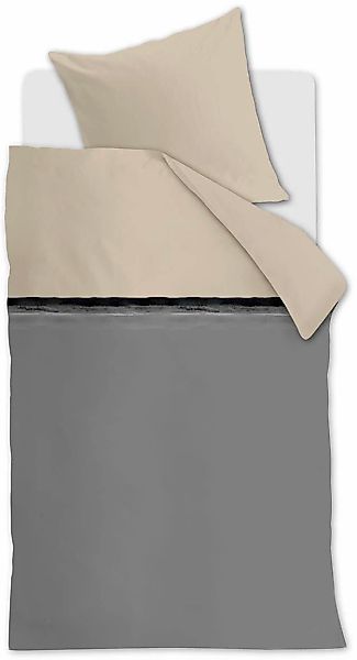 vtwonen Bettwäsche "Painted Stripe Bettwäsche - Schwarz" 2 Stk. tlg. günstig online kaufen