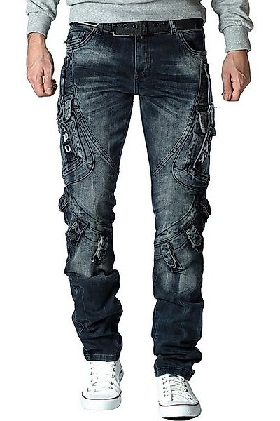 Cipo & Baxx Regular-fit-Jeans Cargo Hose BA-CD440 Blau W38/L32 (1-tlg) Stit günstig online kaufen