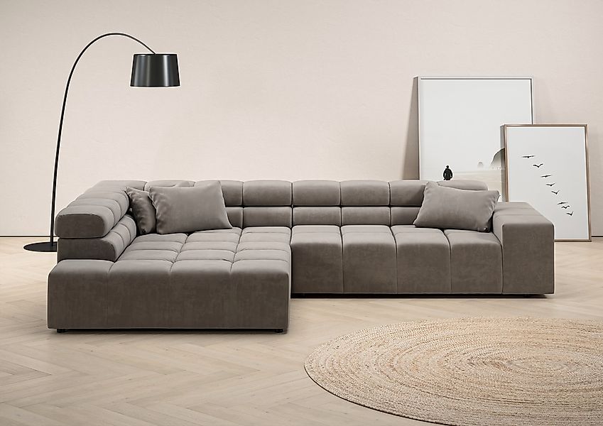 INOSIGN Ecksofa "Ancona incl. Kopfteilverstellung, Breite 319cm, L-Form", w günstig online kaufen