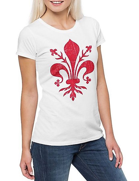 Urban Backwoods Print-Shirt Medici Symbol Damen T-Shirt Wappen Coat Of Arms günstig online kaufen