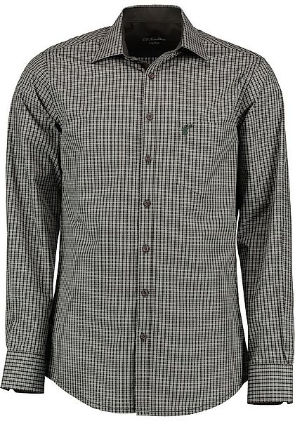 OS Trachten Outdoorhemd Snivy Langarm Jagdhemd mit Hirsch-Stickerei auf der günstig online kaufen