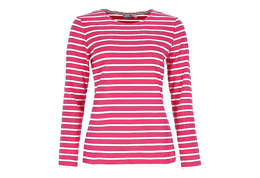 modAS Langarmshirt Damen Langarm-Shirt mit Streifen Bretonisches Streifensh günstig online kaufen