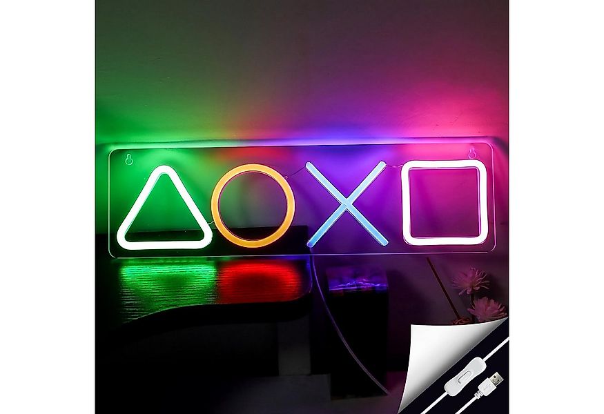 TUWENA LED Dekolicht Gamer Neon Schild, USB/Schalter, Grafik Dekoration Zei günstig online kaufen